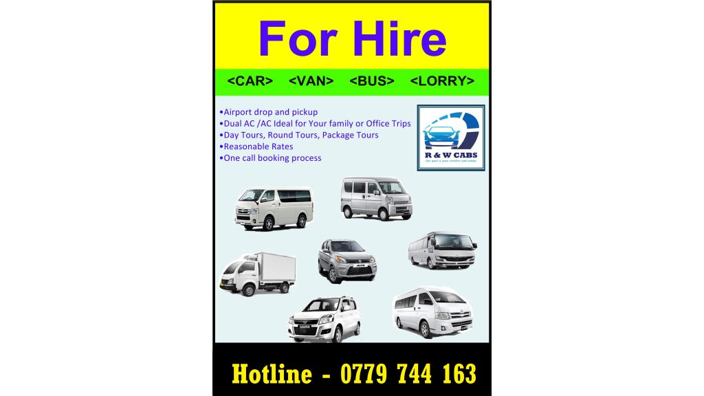 Cab Service - Cars Vans Buses Lorries For Hire