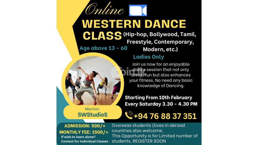 Online Western Dance Dancing Classes for Ladies Adults Children
