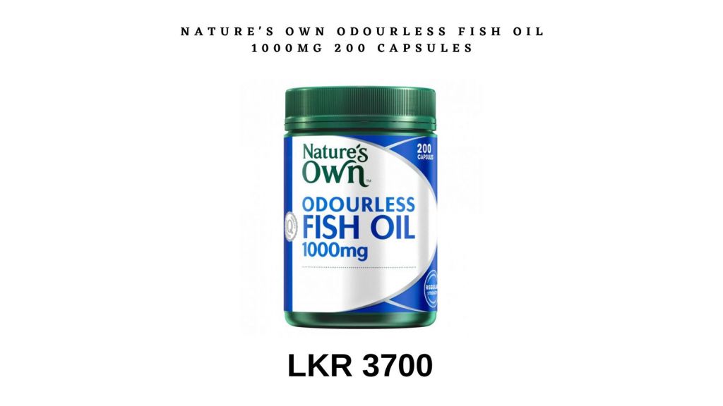 Nature's own odourless fish oil 1000MG 200capsules 