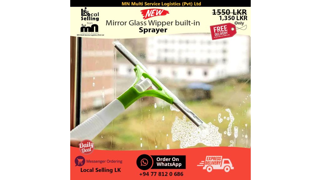 Wiper glass windshield sprayer cleaner use sponge clean window working rear blade touching spraying has silicone blades in srilanka