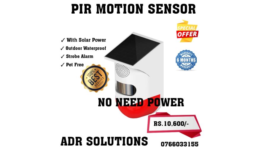 PIR Humanoid Motion Detector Solar