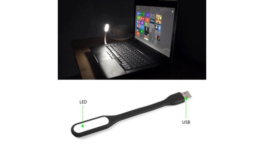 Portable USB LED Mini Book Reading Light Lamp