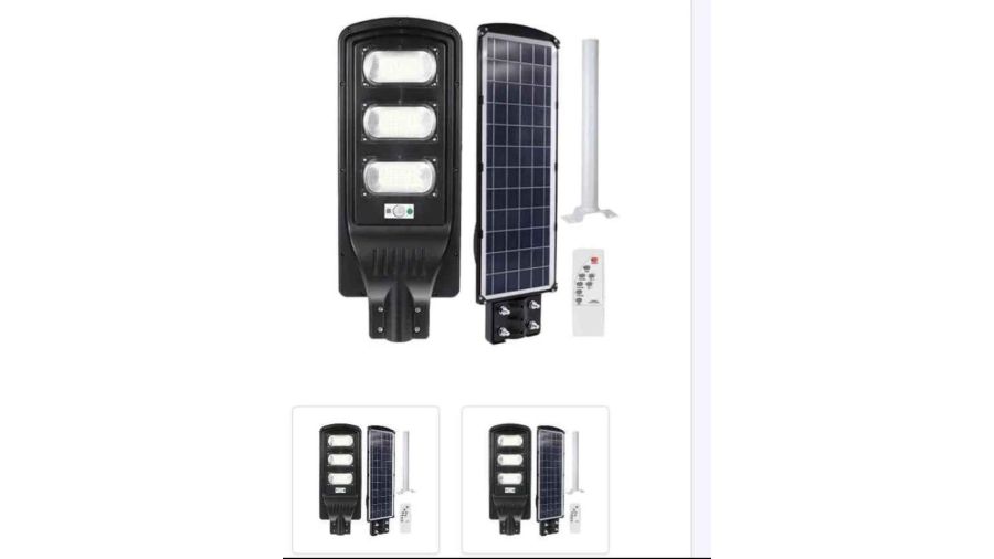 සූර්ය පැනල Solar Street Light 150W with Remote