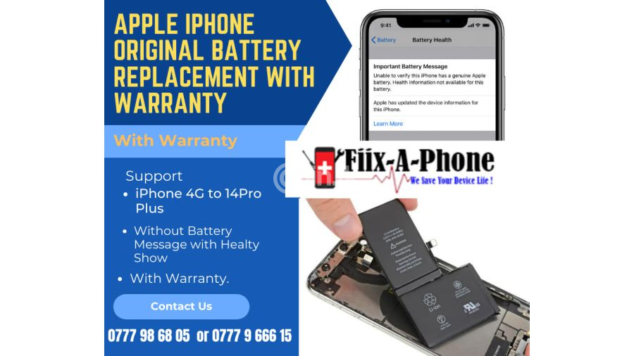 Apple iPhone and iPads Original Battery Replacement with Warranty