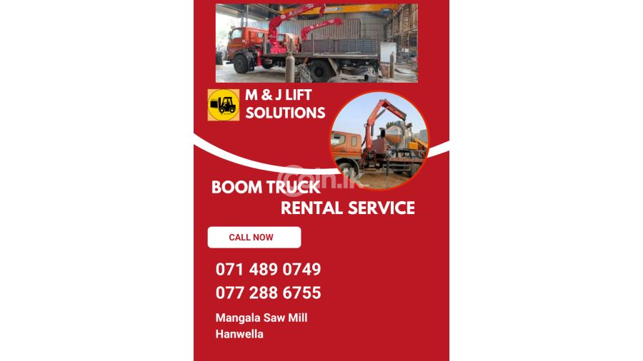 Boom truck hire Hanwella