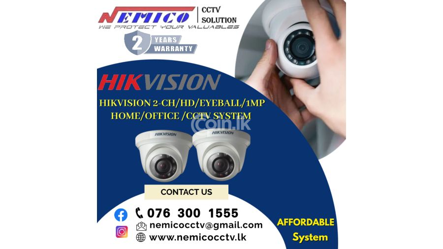 NEMICO | CCTV 2 CH -HD  1MP Eyeball