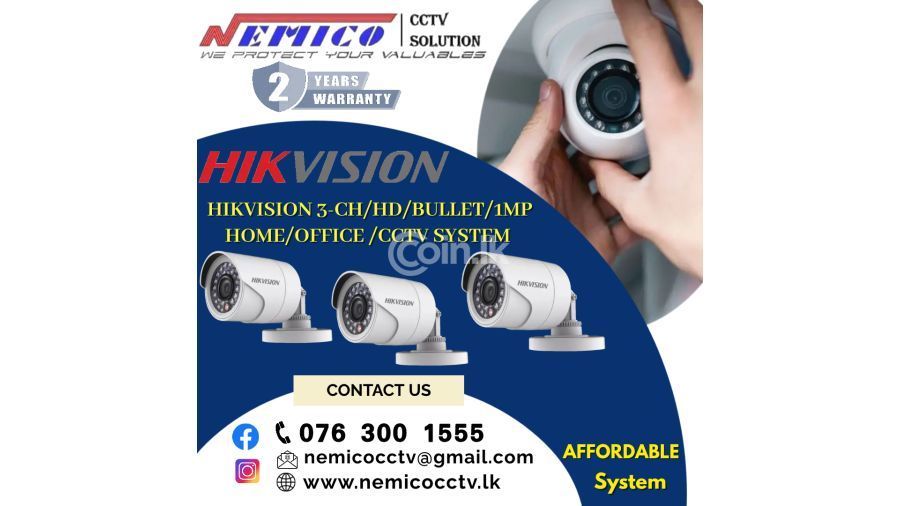 NEMICO | CCTV 3 CH -HD  1MP Bullet