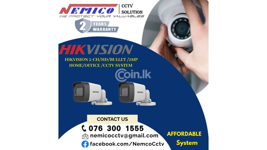 Hikvision | CCTV CH 2-HD Bullet  2MP