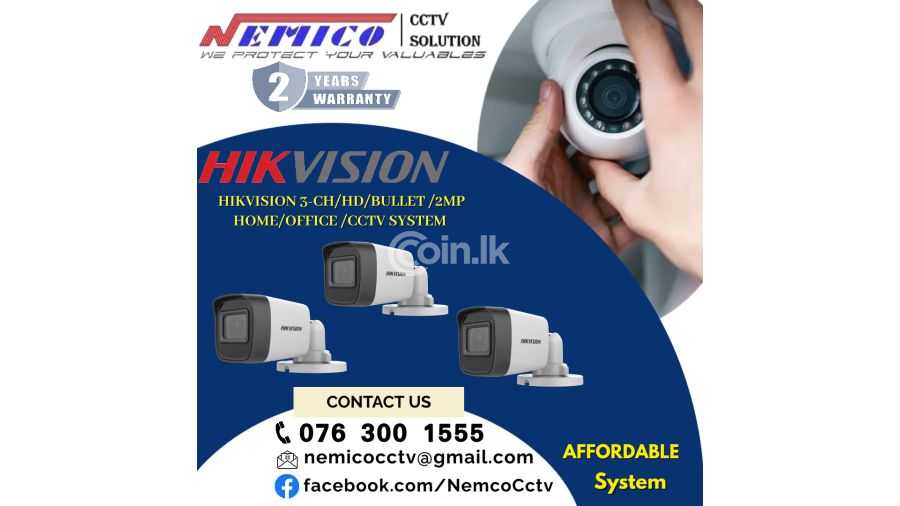 Hikvision | CCTV CH 3-HD Bullet  2MP