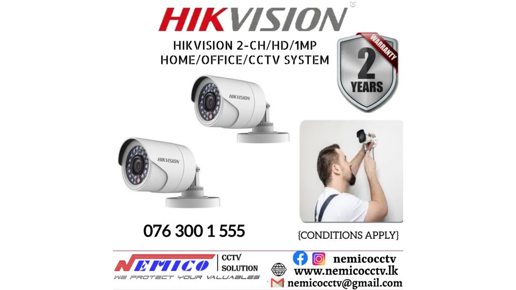 NEMICO | CCTV CH 2-HD/Bullet/ 1MP