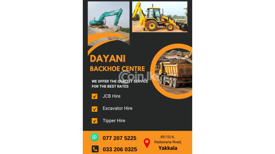 JCB Excavator hire Gampaha