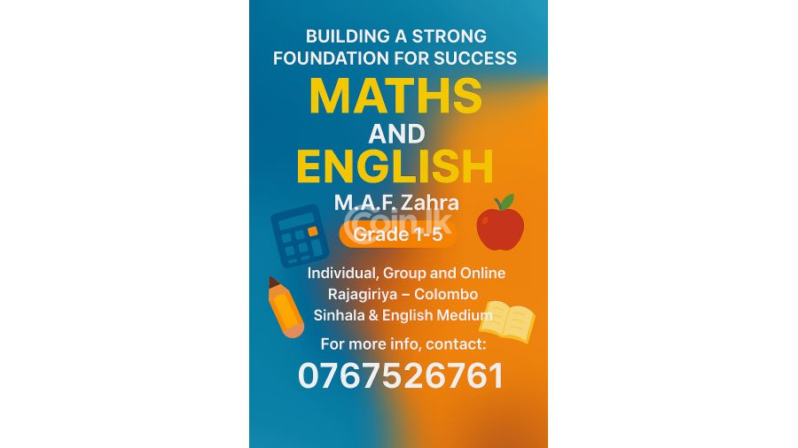 Maths and English classes 
