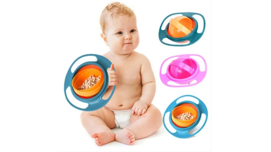  Baby Bowl Anti Spill Bowl Smooth 360 Degrees Chil